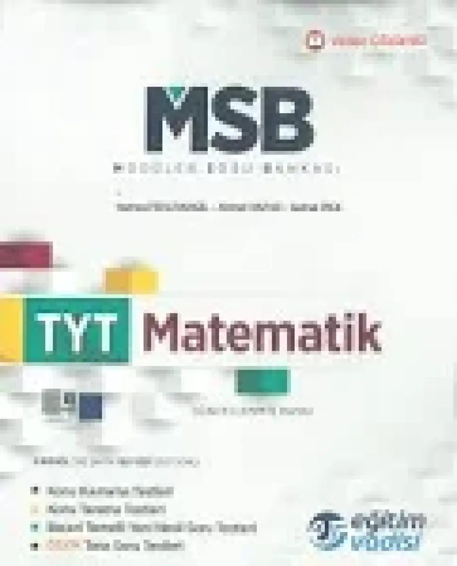 Eğitim Vadisi Yayınları TYT Matematik Modüler Soru Bankası Video Çözümlü