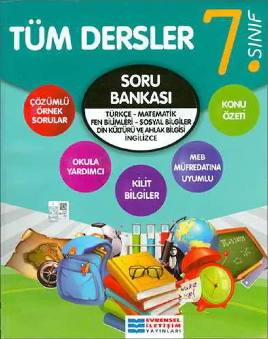 Evrensel İletişim Yayınları  7.Sınıf  Tüm Dersler Soru Bankası Yeni