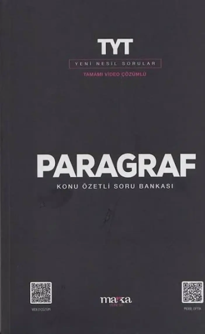Marka Yayınları 2025 TYT Paragraf Konu Özetli Yeni Nesil Soru Bankası Tamamı Video Çözümlü