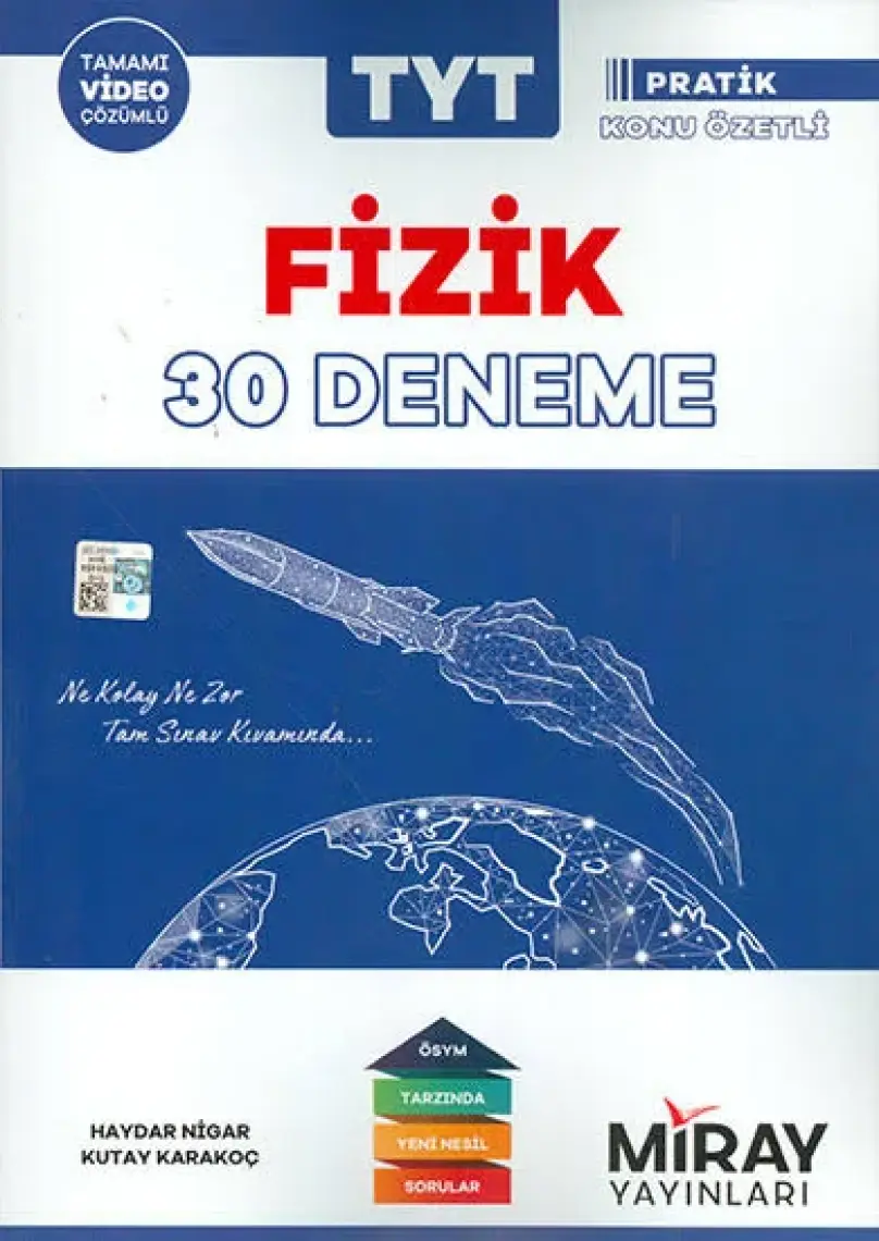 Miray Yayınları TYT Fizik 30 Deneme Pratik Konu Özetli