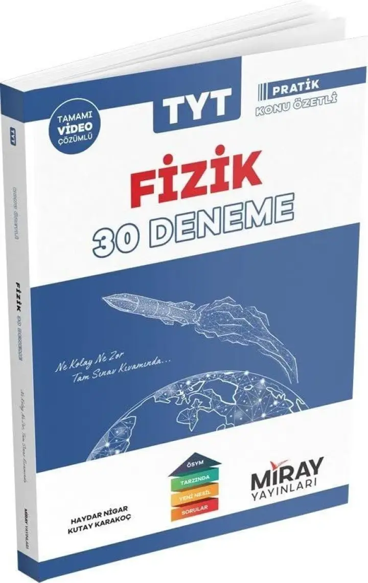 Miray Yayınları TYT Fizik 30 Deneme Pratik Konu Özetli