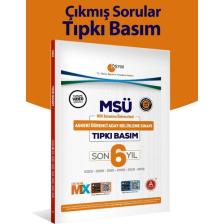 A Yayınları Son 6 Yıl MSÜ Çıkmış Sorular-Tıpkı Basım 2023-2022-2021-2020-2019-2018 Sınavları