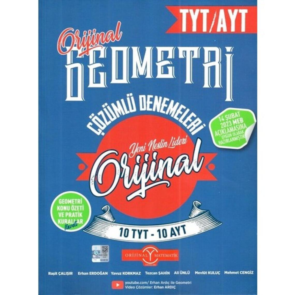 Orijinal Yayınları  TYT AYT Geometri 20 Deneme