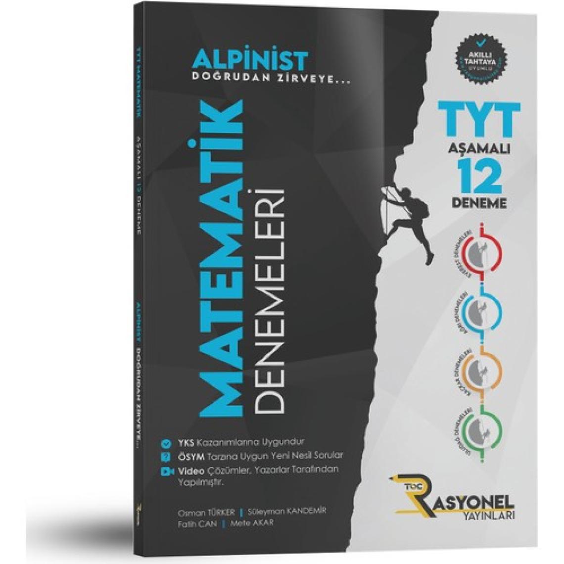 Rasyonel Yayınları TYT Matematik 12'li Deneme Seti (Alpinist Serisi)