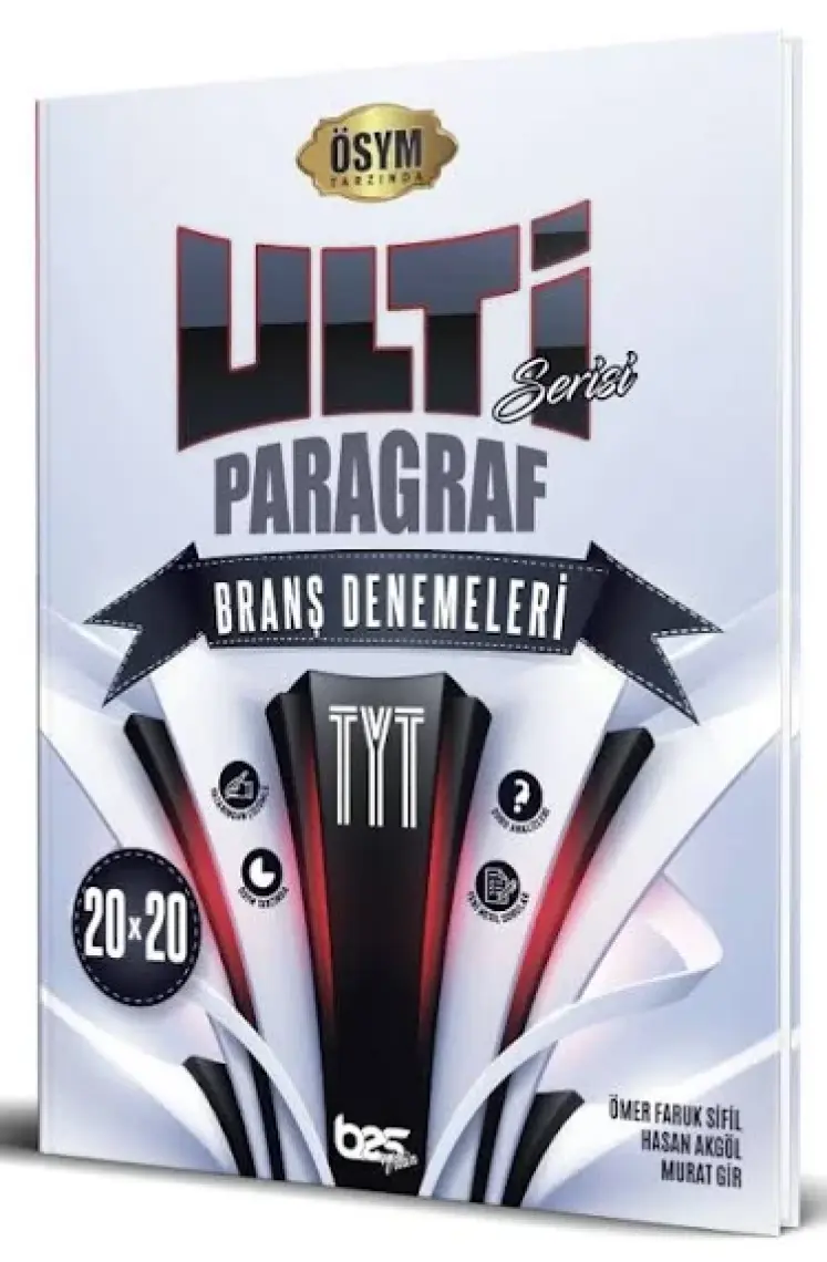 Bes yayınları TYT Ulti Serisi Paragraf Branş Denemeleri 2023