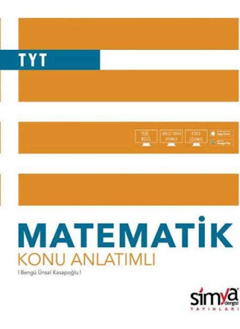 Simya Yayınları  Matematik TYT Konu Anlatımlı Kitabı