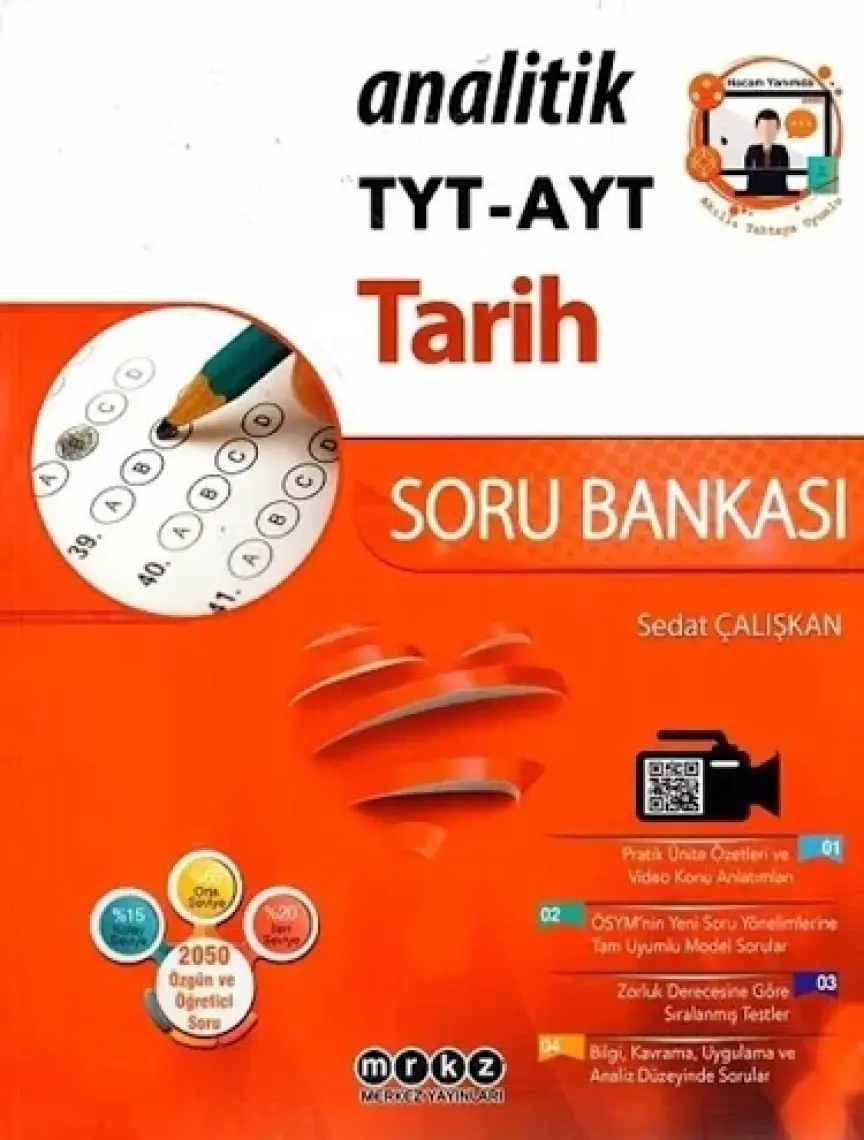 Merkez Yayınları TYT AYT Tarih Analitik Soru Bankası - Sedat Çalışkan