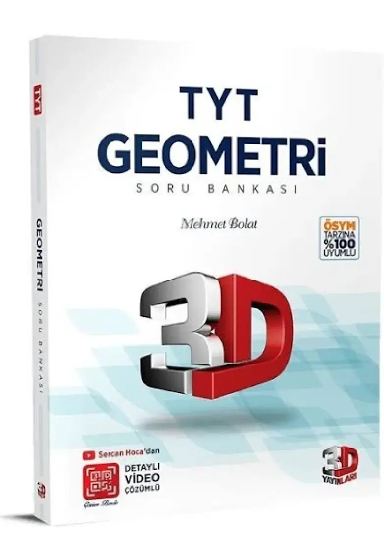 3D Yayınları TYT Geometri Soru Bankası Tamamı Video Çözümlü