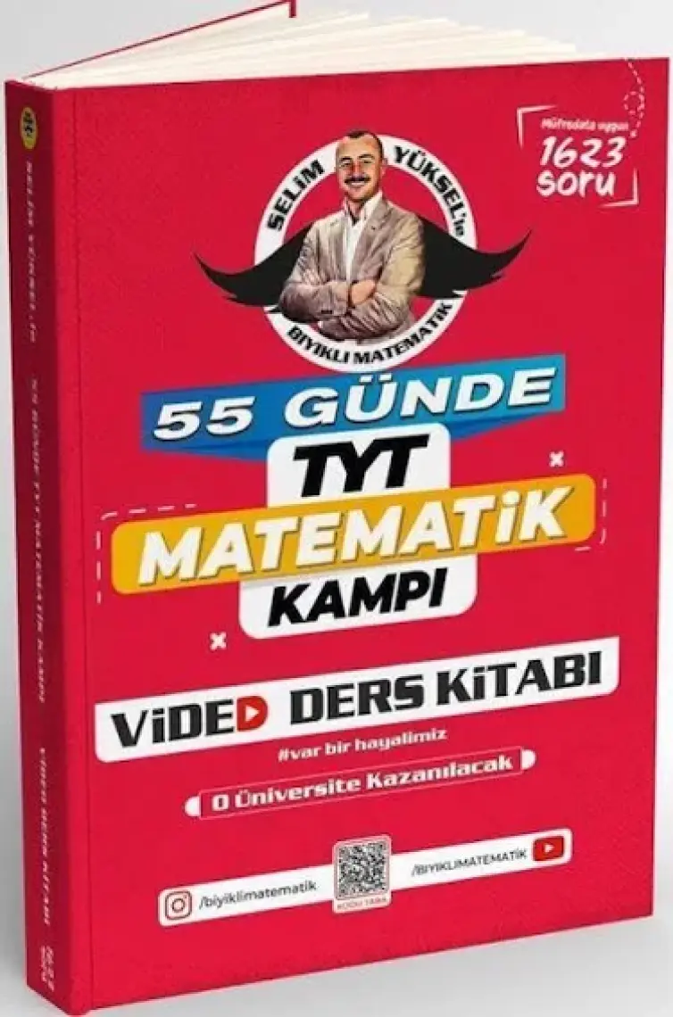 Bıyıklı Matematik Yayınları TYT Matematik Kampı 55 Günde Video Ders Kitabı