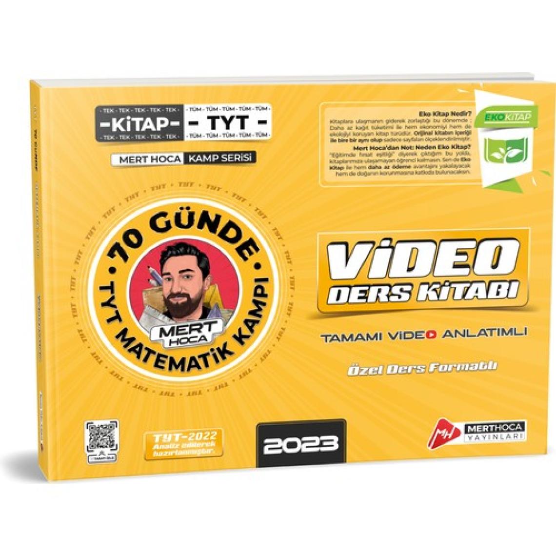Mert Hoca Yayınları Mert Hoca 2023 70 Günde TYT Matematik Kampı Video Ders Kitabı Eko