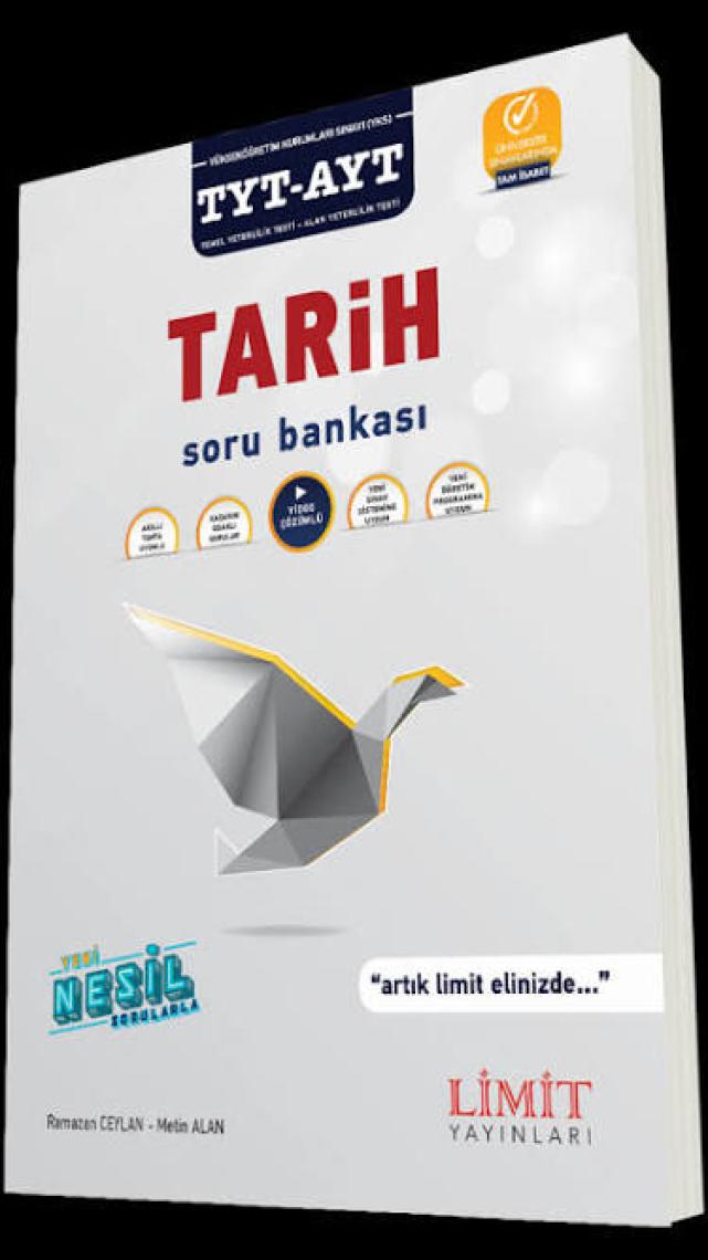 Limit Yayınları TYT-AYT Tarih Soru Bankası 2024 Güncel Baskı