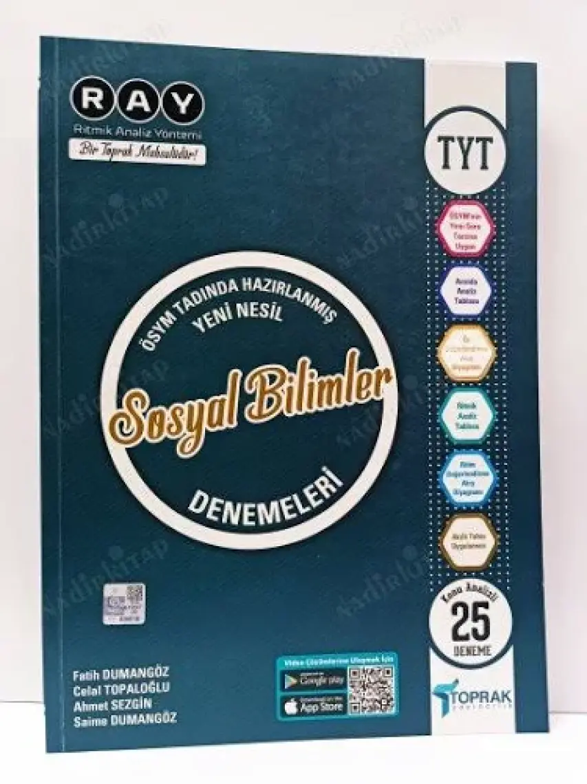 Toprak Yayıncılık TYT Sosyal Bilimler 25'li Deneme Kitabı