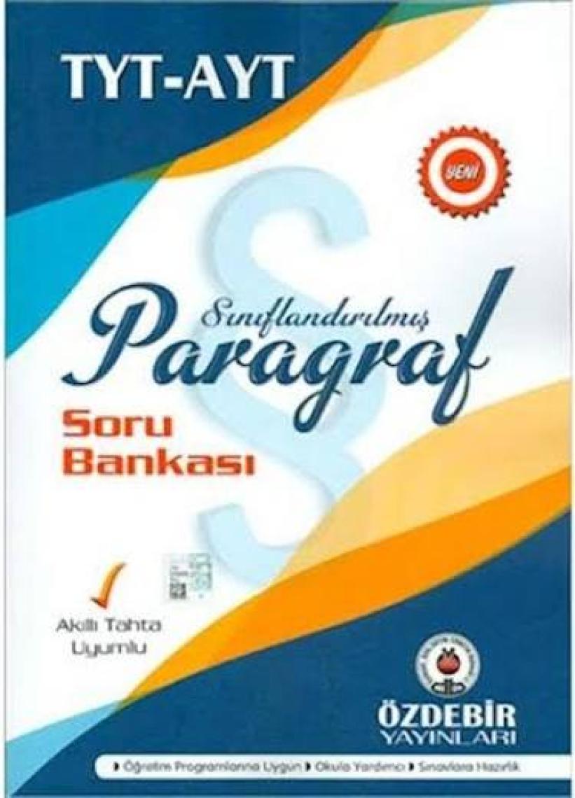 Özdebir Yayınları TYT-AYT Paragraf Soru Bankası