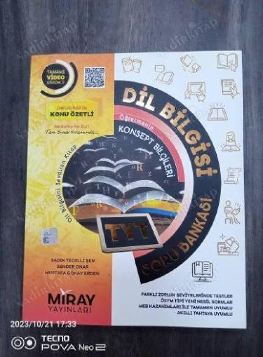 Miray Yayınları TYT Dil Bilgisi Soru Bankası