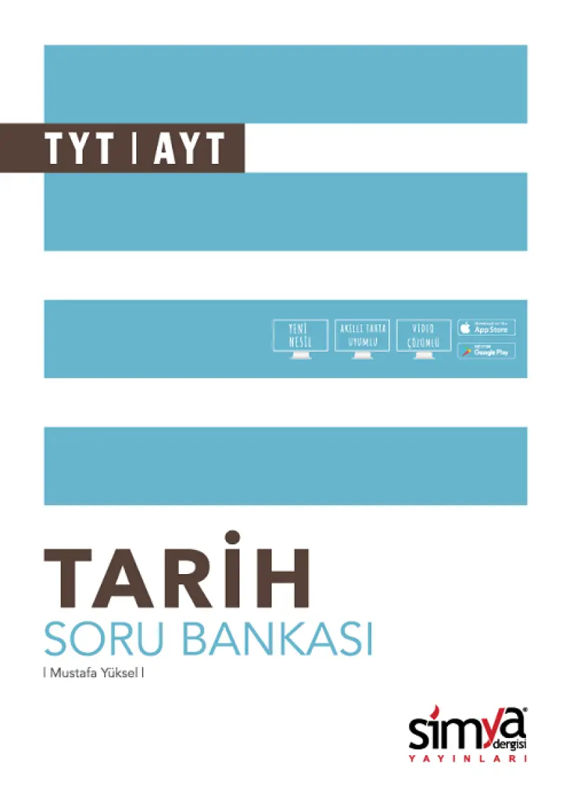 Simya Yayınları  Tarih TYT - AYT Soru Bankası Kitabı