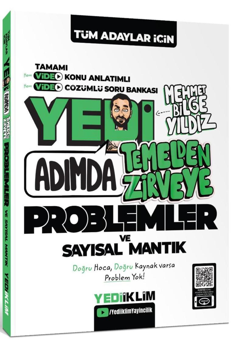 Tüm Adaylar için Yedi Adımda Temelden Zirveye Problemler ve Sayısal Mantık Video Konu Anlatımlı Vide