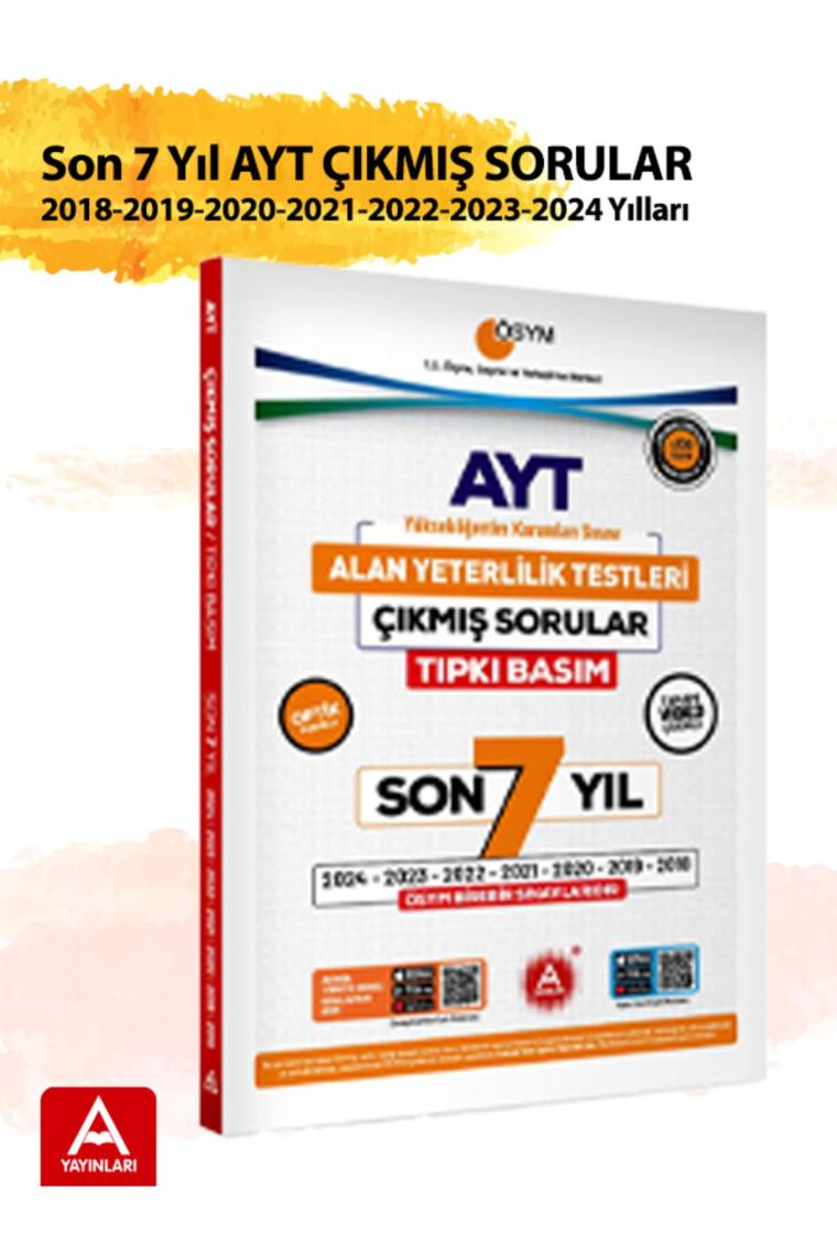 A Yayınları ÖSYM TYT 2021-2020-2019-2018 Tıpkı Basım Çıkmış Sorular
