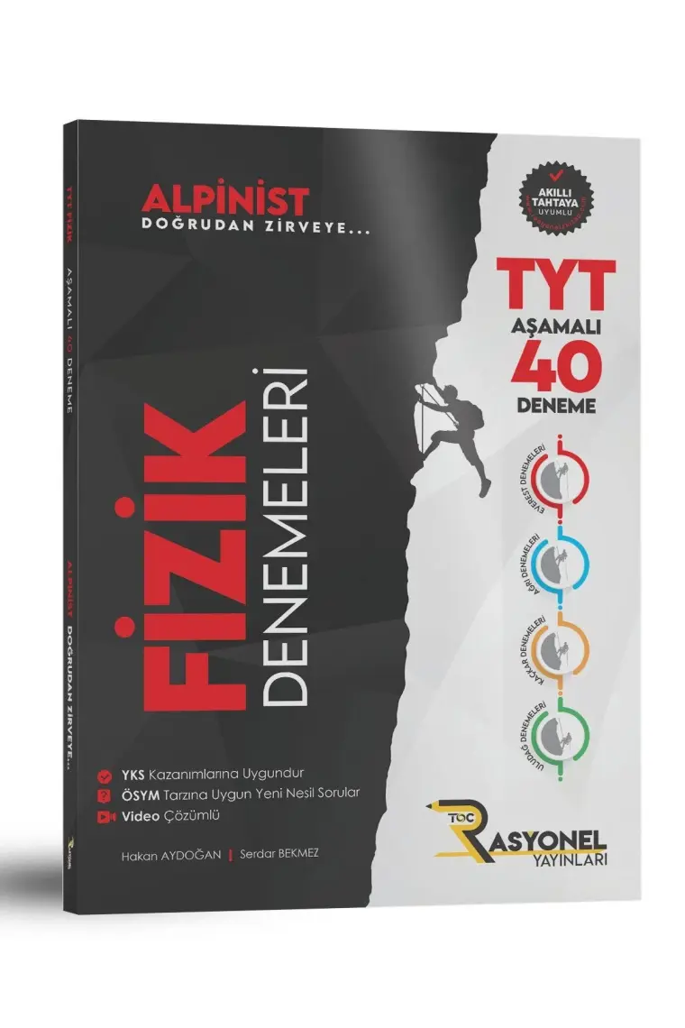 Rasyonel Yayınları TYT Fizik 40'lı Deneme Seti (Alpinist Serisi)