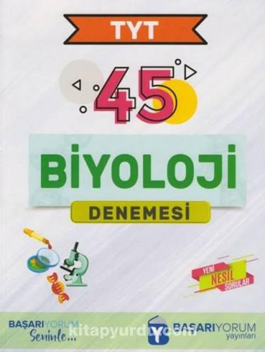 Başarıyorum Yayınevi 45 TYT Biyoloji Deneme