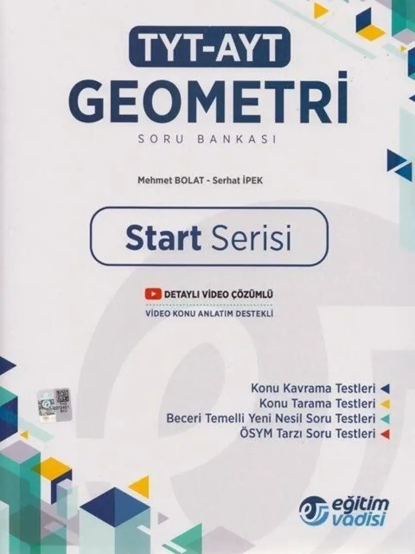 Eğitim Vadisi Yayınları TYT AYT Geometri Start Serisi Soru Bankası Yeni 2022