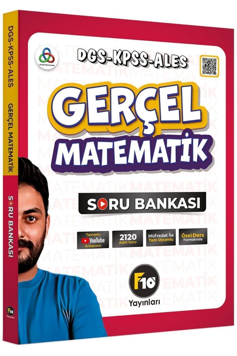 F10 Yayınları DGS KPSS TYT ALES Gerçel Matematik Geometri Video Ders Kitabı - Soru Bankası