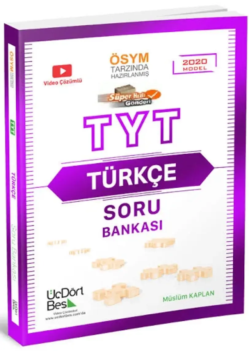 ÜçDörtBeş Yayınları TYT Türkçe Soru Bankası (2024-2025)