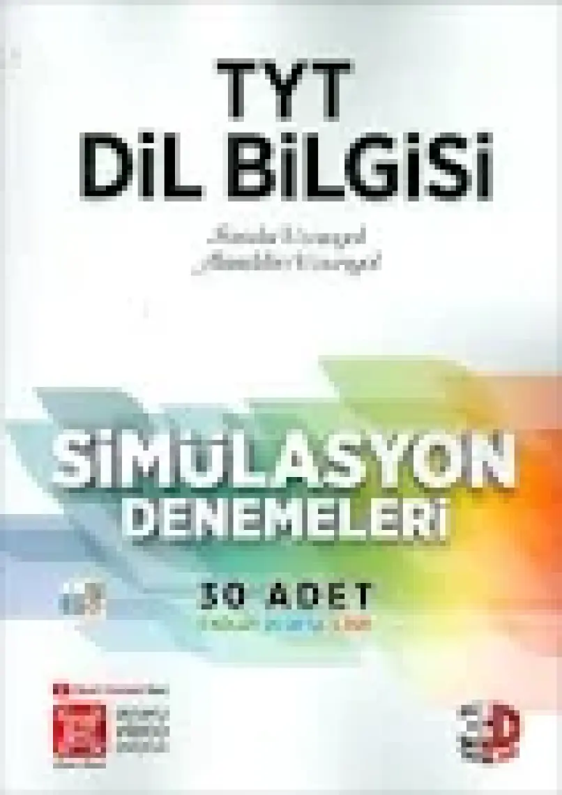 3D Yayınları TYT Dil Bilgisi Simülasyon Denemeleri Detaylı Video Çözümlü