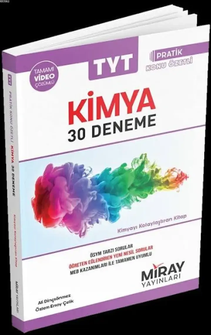 Miray Yayınları TYT Pratik Konu Özetli 30 Kimya Denemesi