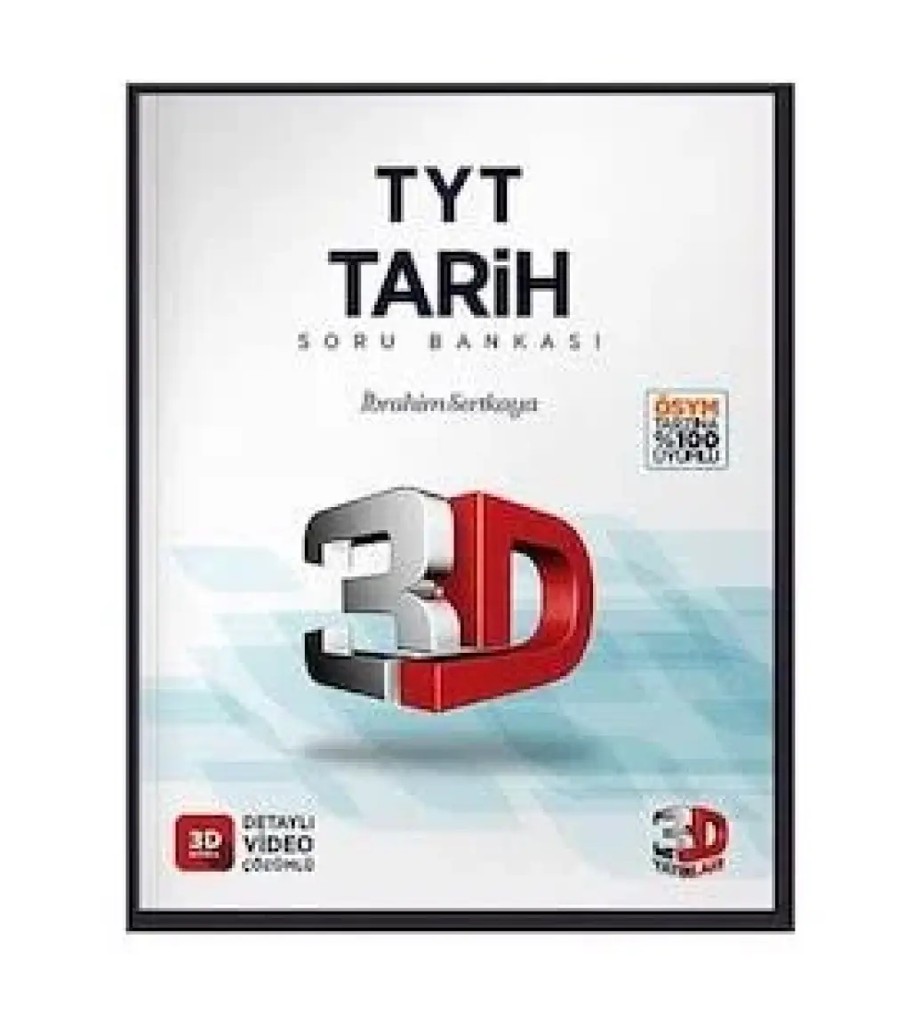 3D Yayınları TYT Tarih Soru Bankası Tamamı Video Çözümlü