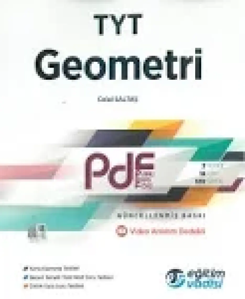 Eğitim Vadisi Yayınları TYT PDF Geometri Video Anlatım Destekli