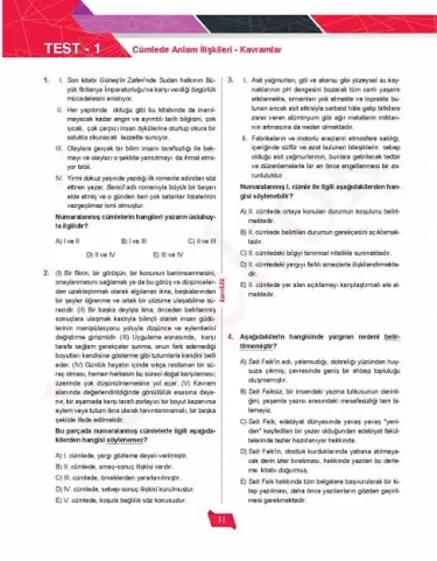 Karekök Yayıncılık TYT Paragraf Soru Bankası