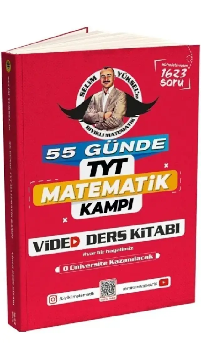 Bıyıklı Matematik Yayınları 55 Günde TYT Matematik Kampı Video Ders Kitabı	Selim Yüksel