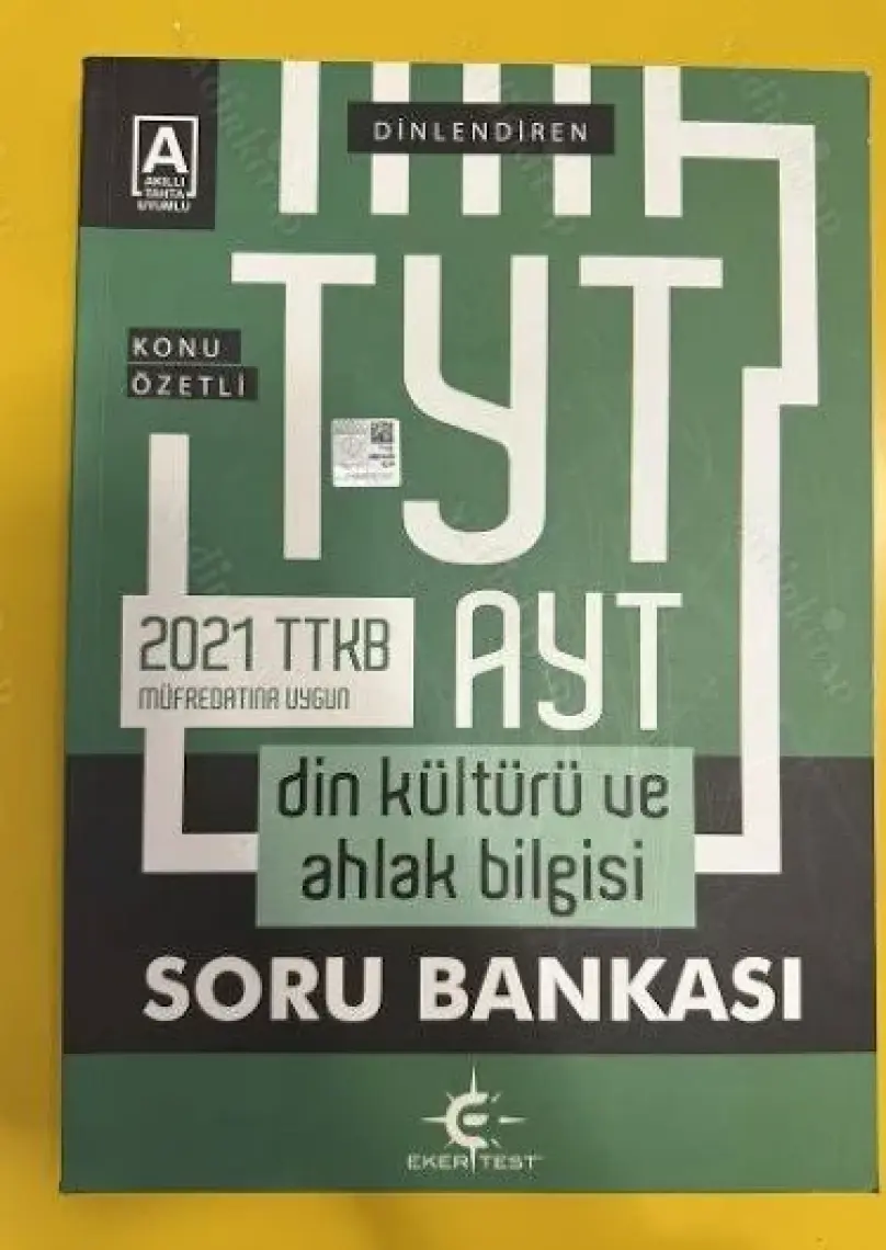 Eker Test Yayınları TYT - AYT Dinlendiren Din Kültürü Ve Ahlak Bil