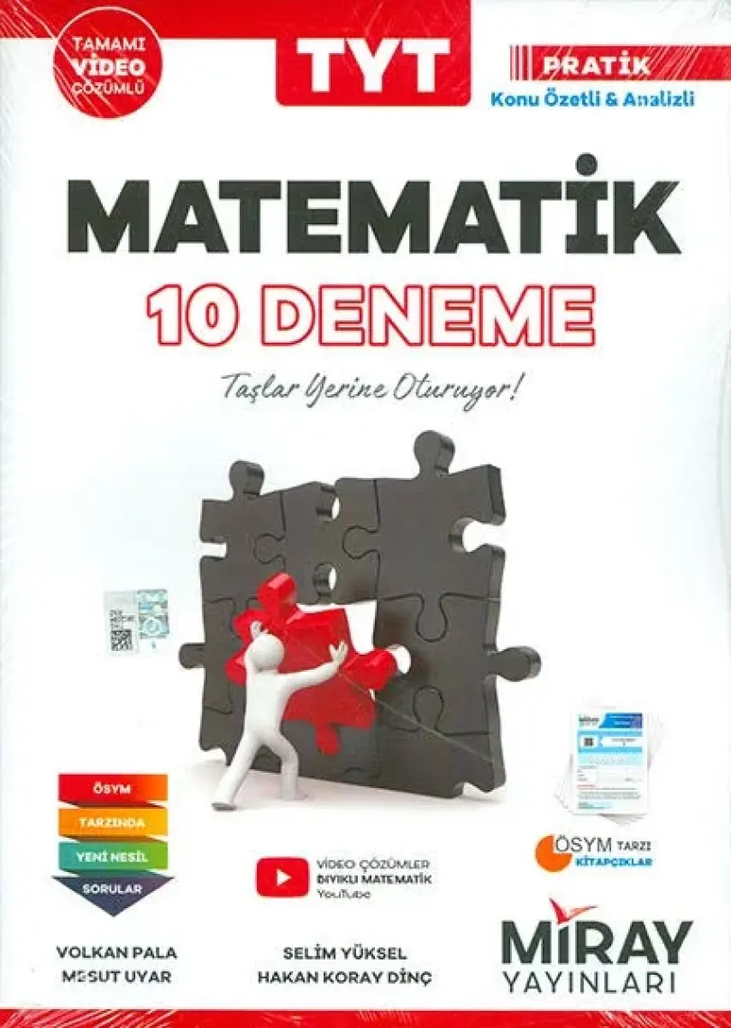 Miray Yayınları TYT Matematik 10 Deneme