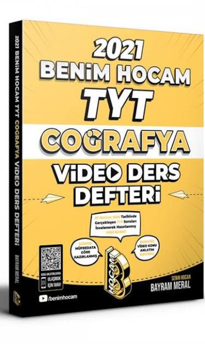 Benim Hocam Yayınları TYT 2022 Coğrafya Video Ders Defteri ve Tamamı Video Çözümlü Soru Bankası