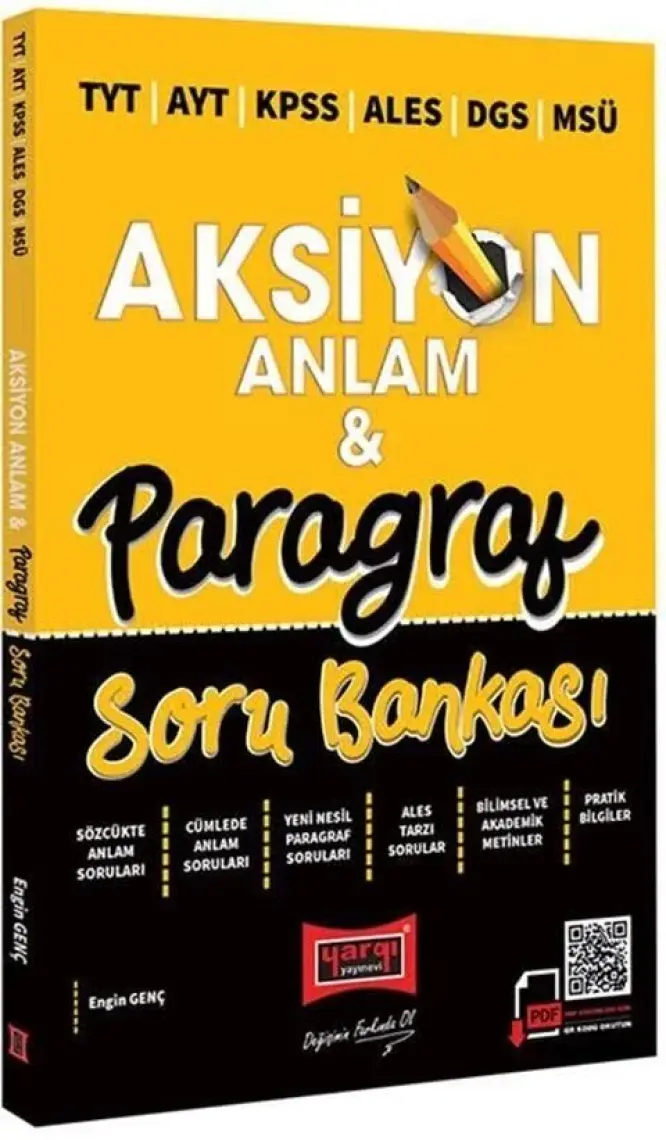 Yargı Yayınevi 2022 TYT AYT KPSS ALES DGS MSÜ AKS iyon Anlam & Paragraf Soru Bankası