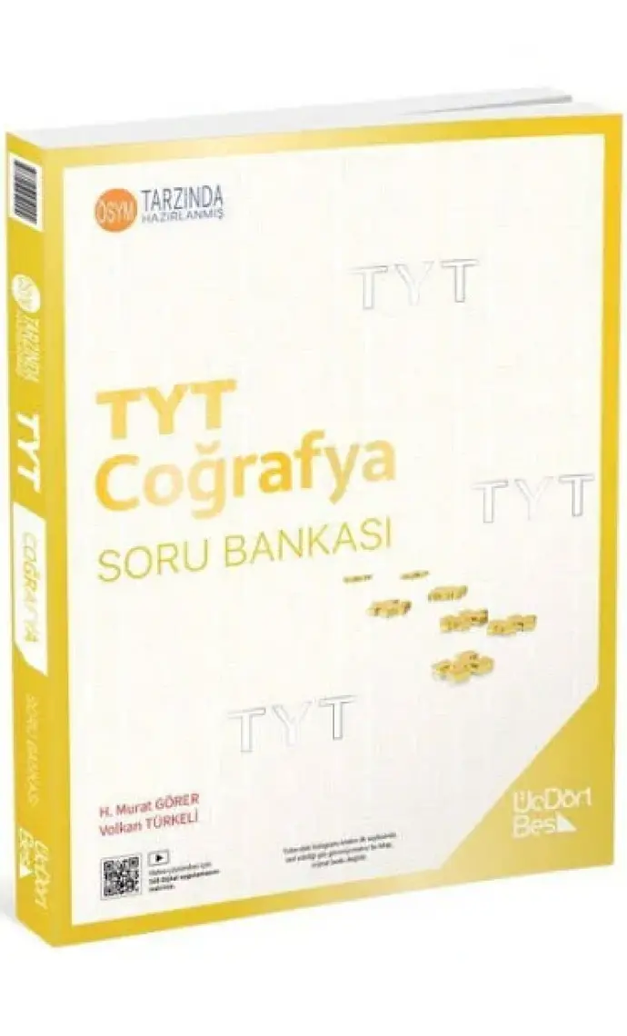 ÜçDörtBeş Yayınları TYT Coğrafya Soru Bankası