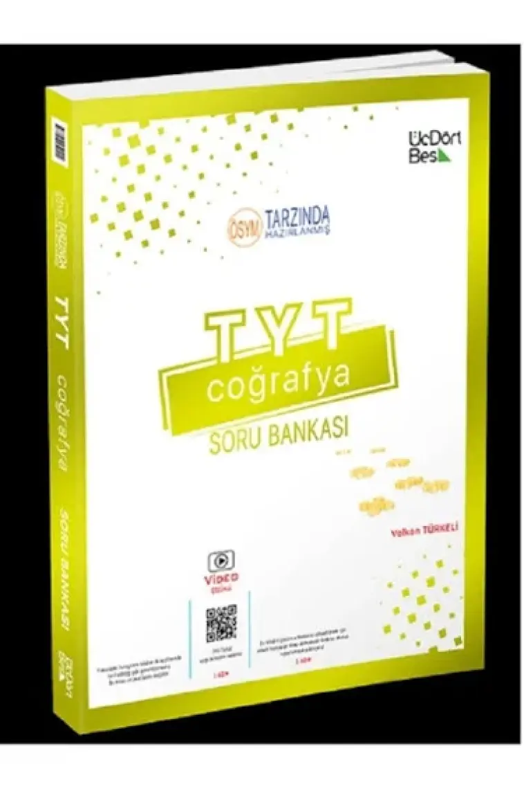 ÜçDörtBeş Yayınları TYT Coğrafya Soru Bankası