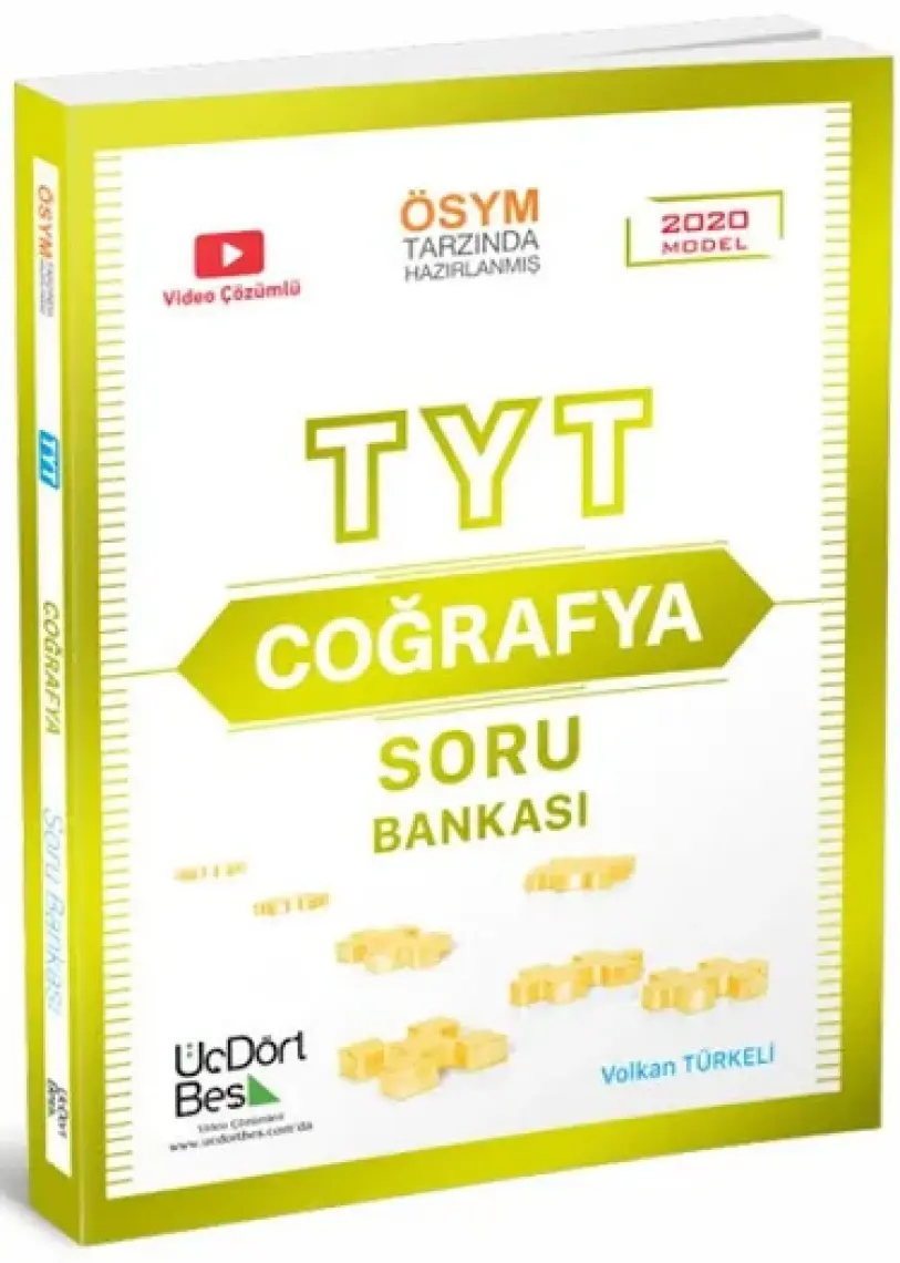 ÜçDörtBeş Yayınları TYT Coğrafya Soru Bankası