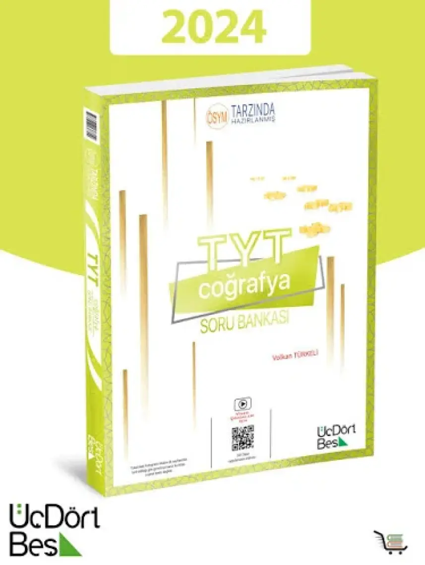 ÜçDörtBeş Yayınları TYT Coğrafya Soru Bankası