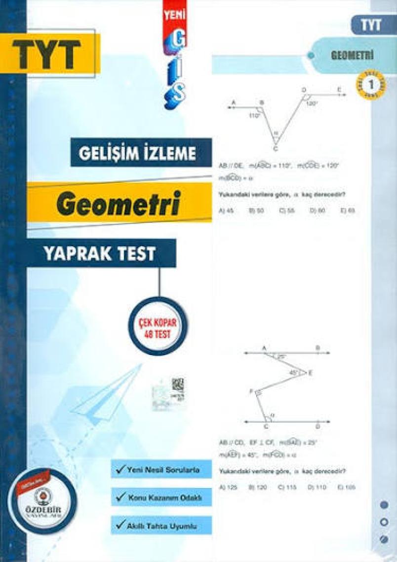 Özdebir Yayınları TYT Geometri Gis Yaprak Test