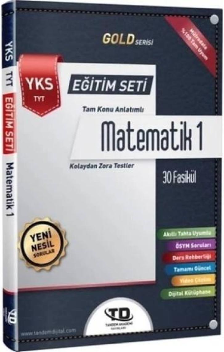 Tandem Akademi Gold Serisi Matematik 1 YKS TYT 30 Fasikül Eğitim Seti