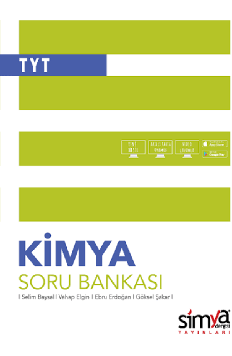 Simya Yayınları  Kimya TYT Soru Bankası Kitabı