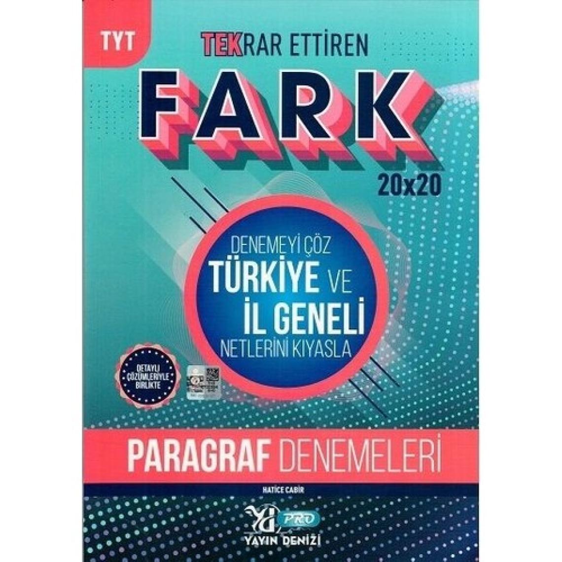 Yayın Denizi TYT Paragraf Fark 20 x 20 Tekrar Ettiren Denemeleri - Hatice Cabir