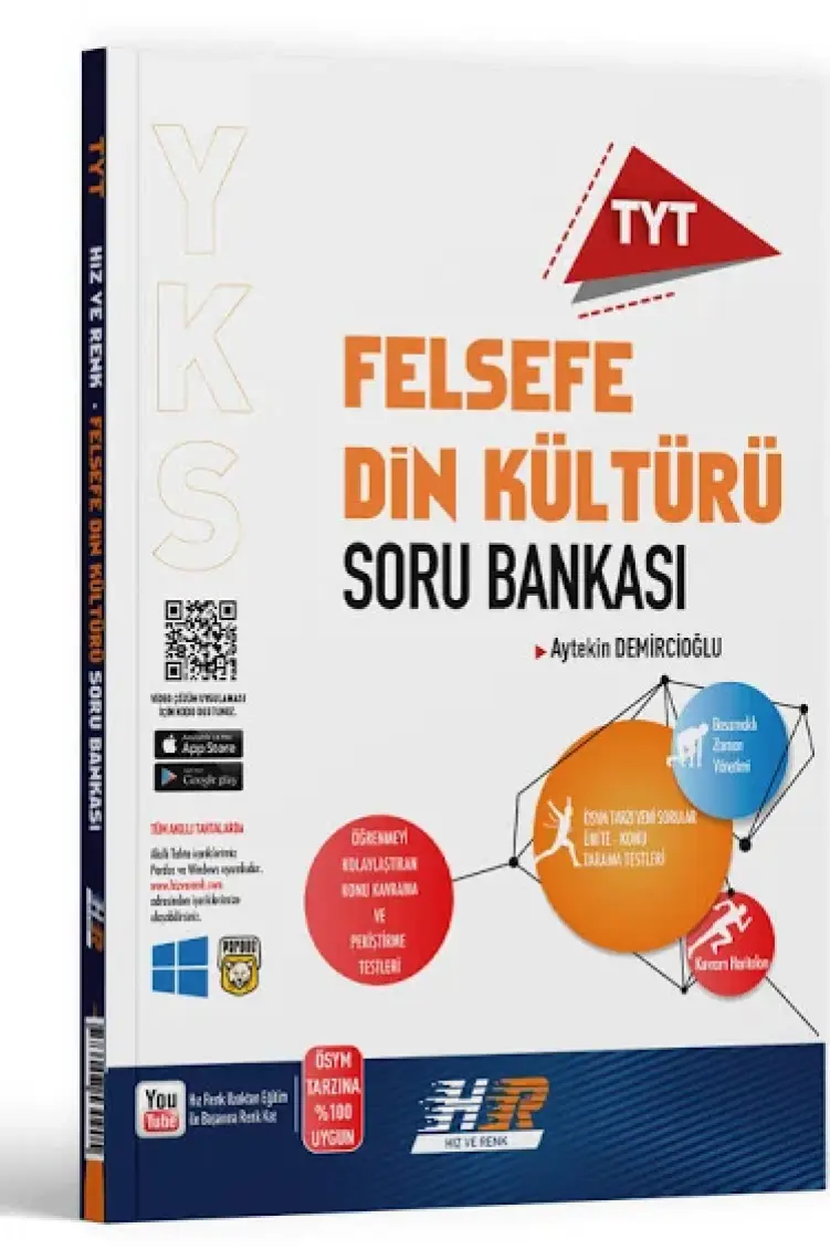 Hız ve Renk Yayınları TYT Felsefe Din Kültürü Soru Bankası