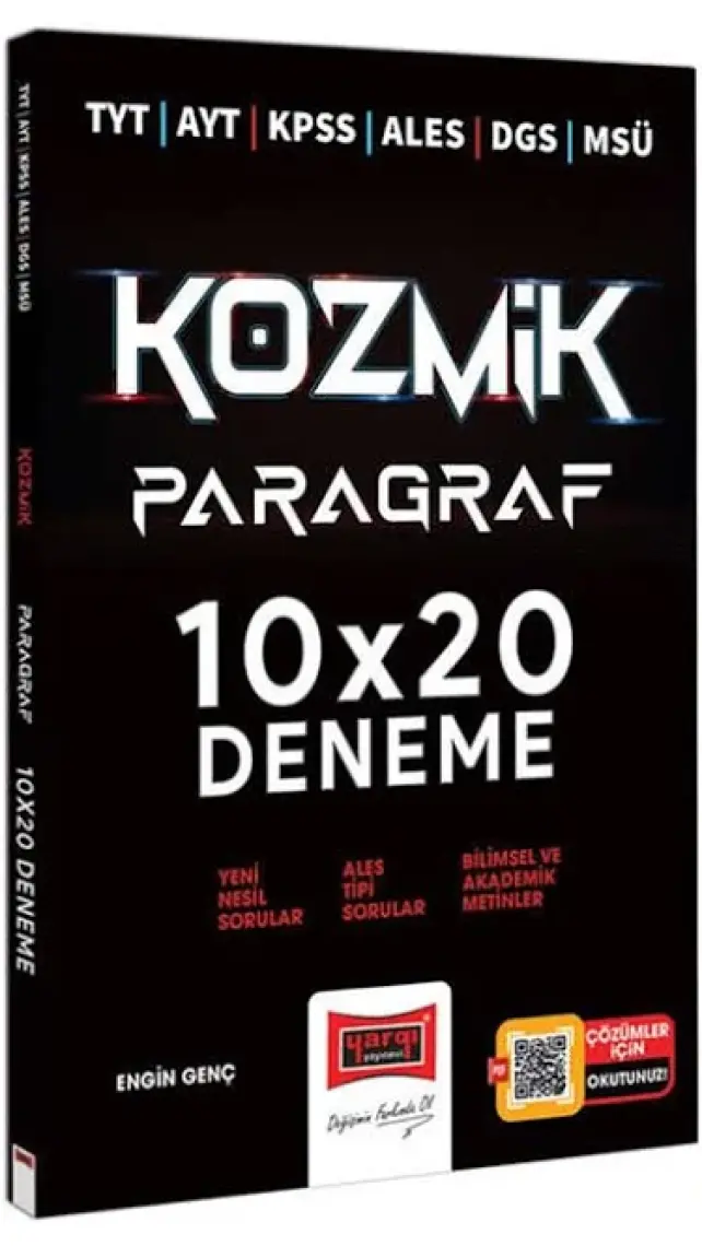 Yargı Yayınevi TYT AYT KPSS ALES DGS MSÜ Kozmik Paragraf 10X20 Deneme