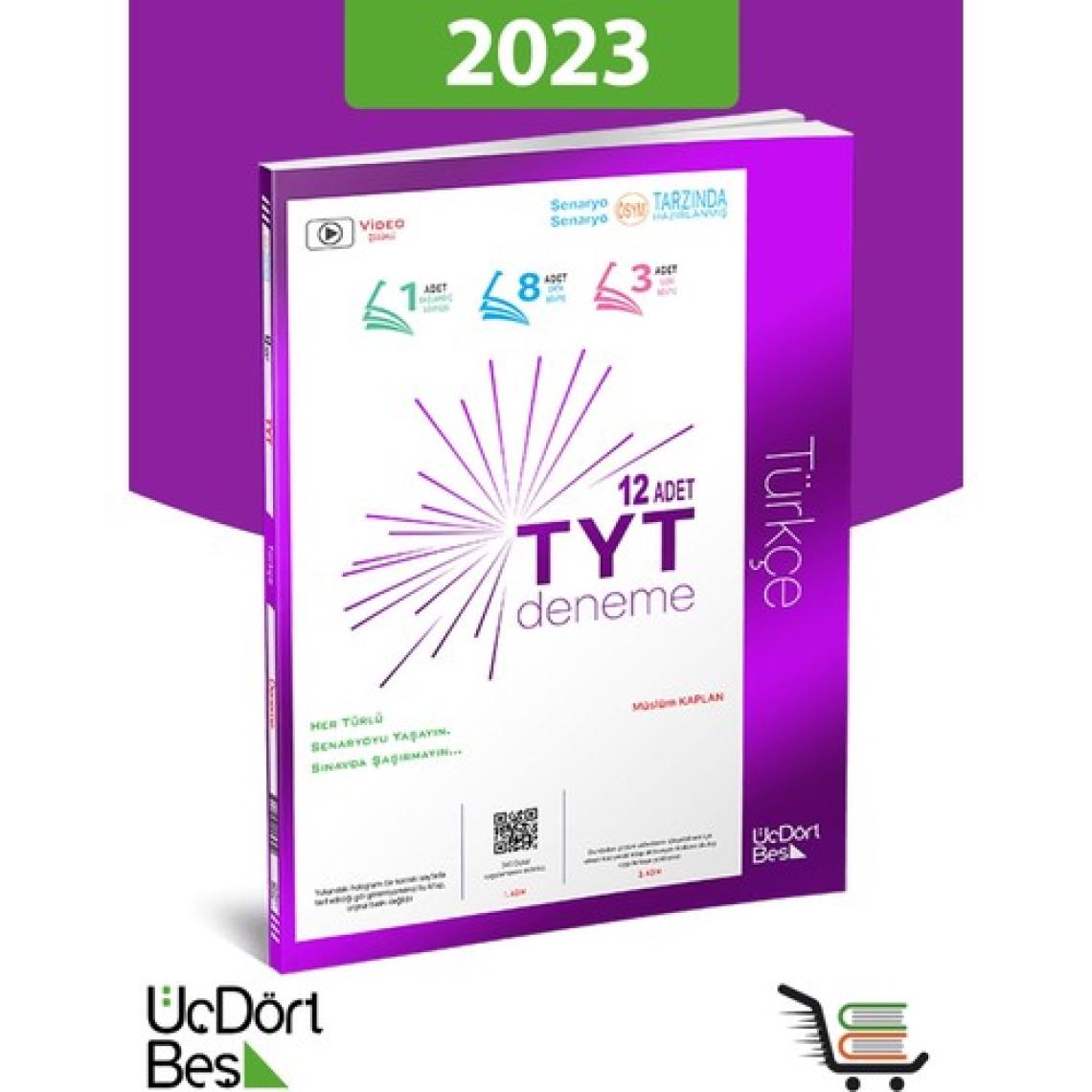 ÜçDörtBeş Yayınları 2023 Model-TYT 12'li Türkçe Denemesi