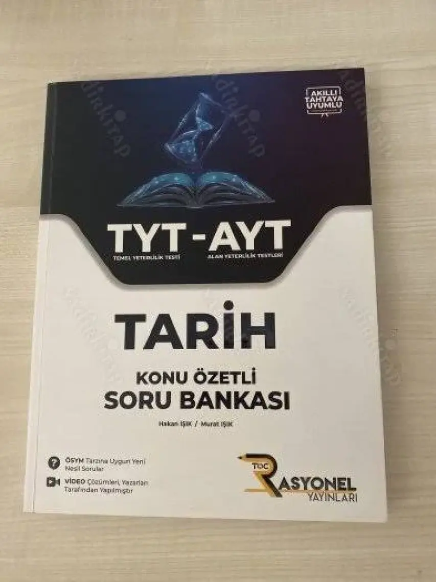 Rasyonel Yayınları 2024 TYT - AYT Tarih Yeni Nesil Soru Bankası (Konu Özetli)