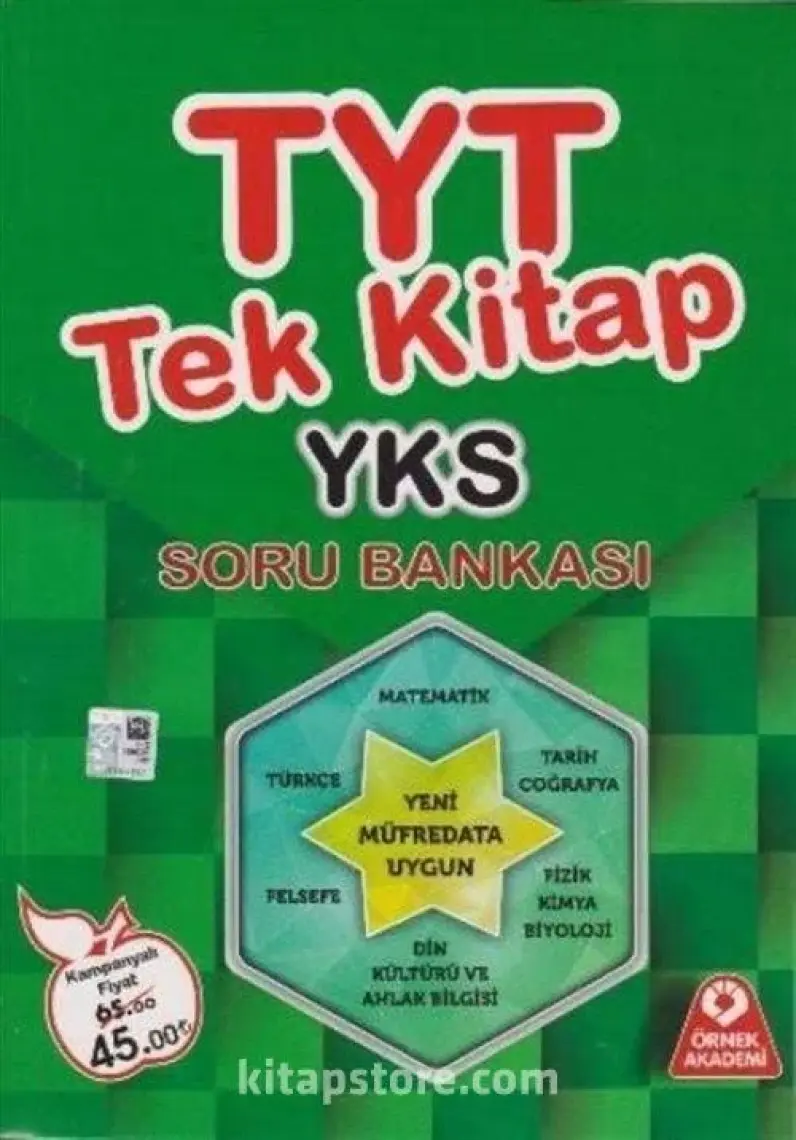 Örnek Akademi Yayınları TYT Tek Kitap Soru Bankası Örnek Akademi Yayınları