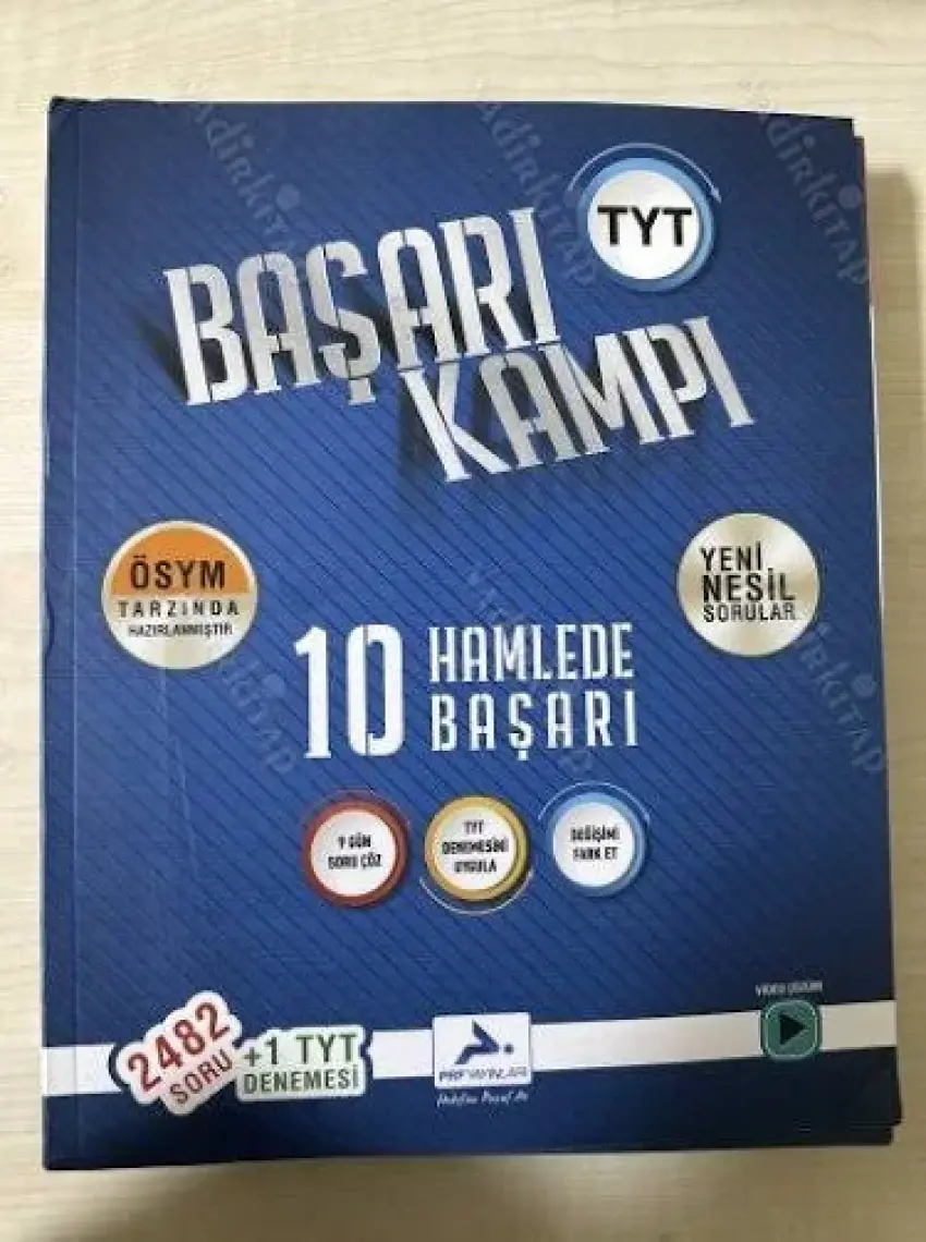 Paraf Yayınları TYT 10 Hamlede Başarı Kampı Video Çözümlü Soru Bankası + Deneme Sınavı